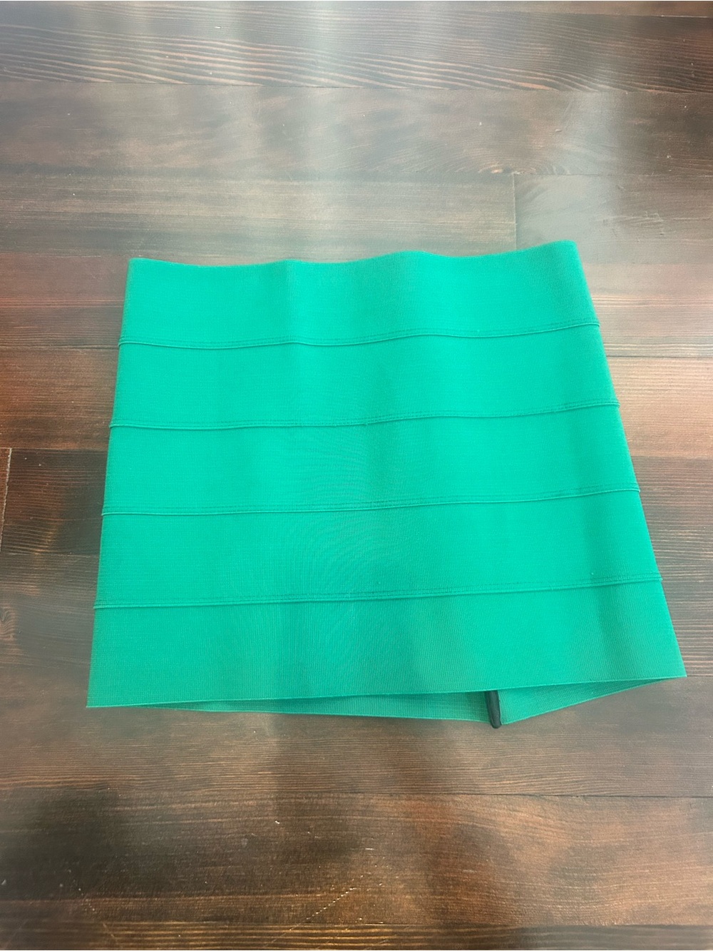 Pleasure Doing Business Emerald Green Bandage Mini Skirt